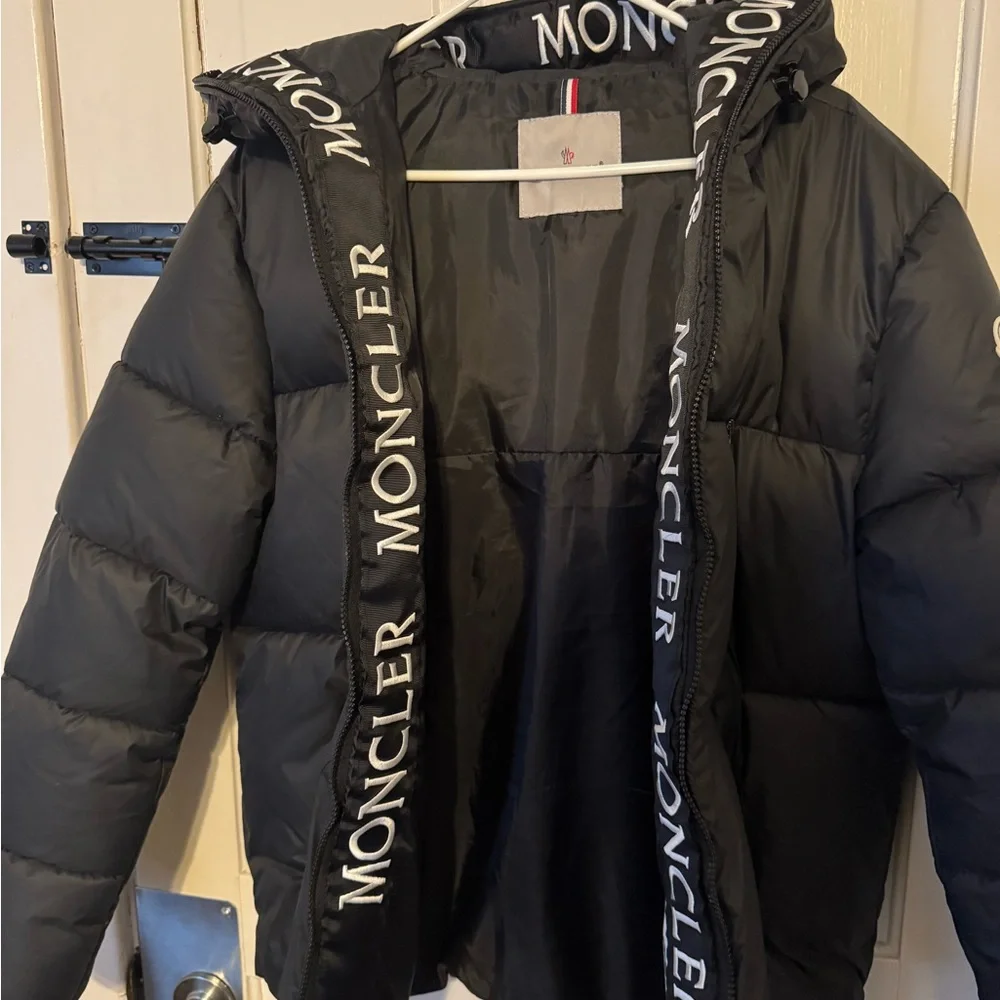 Moncler Hooded Black Down Jacket - Picture 3 of 5